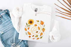 Autumn Leaves Pumpkin Sunflower PNG, Cute Fall Acorn Product Image 3