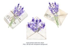 Watercolor Lavender Set, Wedding Frame Product Image 9