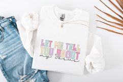 Let Me Tell You About My Jesus PNG, Christian Quote Digital Product Image 4