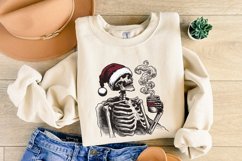 Spooky Christmas PNG, Skeleton Christmas Funny PNG Product Image 4