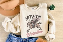 Howdy Valentine Png, Retro Valentine Png, Vintage Cowboy Product Image 4