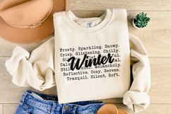 Winter Words PNG, Cozy Sweaters, Winter Tshirt Design, Snow Product Image 4