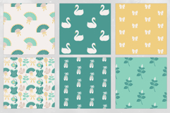 Mint Coquette Seamless Patterns - 16 JPEG Patterns Product Image 4