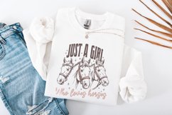 Just A Girl Who Loves Horses PNG, Horse Lover Sublimation, Product Image 4