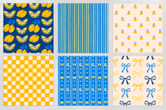 Lemon Coquette Seamless Patterns - 16 JPEG Patterns Product Image 4
