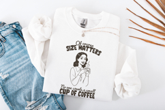 Size Matters PNG, Trendy Vintage Retro Housewife, Sarcastic Product Image 2