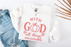 With God All Things Are Possible PNG, Inspirational Autumn Product Image 4