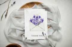 Lavender Envelopes Clipart PNG/ Wedding clipart Product Image 3
