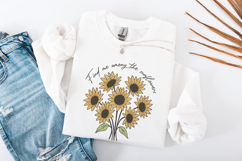 Find Me Among the Sunflowers PNG, Spring Floral, Sunflower Product Image 3