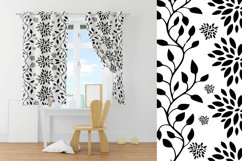 Black &amp; White Floral V01 Seamless Patterns Collection Product Image 5