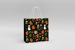 4 Christmas Gingerbread Seamless Patterns, Digital Paper PNG Product Image 4