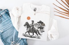Cowboy Horse png, Vintage Wrangler PNG, Retro Cowboy Art, Product Image 4