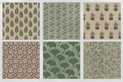 Green Kraft Seamless Patterns - 16 JPEG Patterns Product Image 4