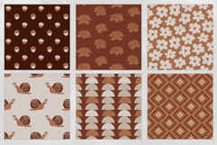 16 Terracotta &amp; Ivory Seamless Patterns Product Image 4