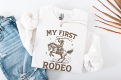 My First Rodeo PNG, Western Cowboy Shirt, Digital Download, Product Image 3