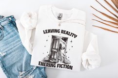 Leaving Reality Entering Fiction PNG, Bookish png PNG, Product Image 4