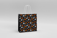 Black and Orange Halloween Seamless Patterns, Digital Paper Product Image 4