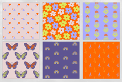 16 Neon Spring Seamless Patterns Product Image 4