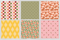 Citrine Floral Seamless Pattern Set Product Image 4