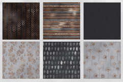 16 Ash &amp; Copper Seamless Patterns Product Image 4