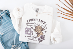 Heifer Cow PNG, Sublimation Design, Sunflower PNG, Digital Product Image 2