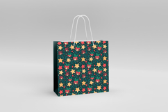 4 Retro Christmas Seamless Patterns, Xmas Digital Paper PNG Product Image 4