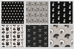 Noir Coquette Seamless Patterns - 16 JPEG Patterns Product Image 4