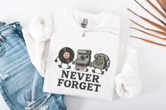 Never Forget PNG, Retro Vinyl Camera Phone Printable, Product Image 3