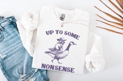 Up To Some Nonsense Raccoon PNG, Funny Animal png, Vintage Product Image 4