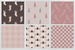 16 Holiday Blush Seamless Patterns Product Image 4