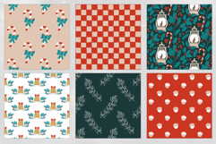 16 Happy Holidays Seamless Patterns Product Image 4