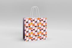 4 Creepy Cute Colorful Halloween Seamless Patterns PNG Product Image 4