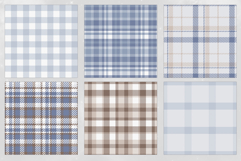 16 Winter Plaid Seamless Patterns Product Image 4