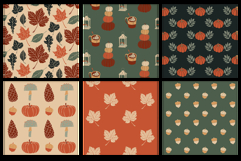 16 Pumpkin Patch Seamless Patterns Product Image 4