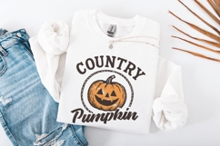 Country Pumpkin PNG, Country Pumpkin Shirt, Fall Halloween Product Image 3