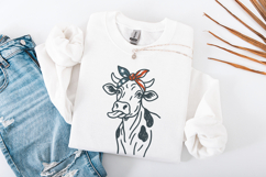 4th of July Highland Cow PNG, Patriotic Shirt Design, Product Image 3