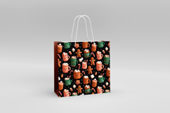 4 Cute Christmas Animal Seamless Patterns, Digital Paper PNG Product Image 4