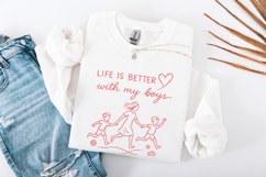 Life Is Better With My Boys PNG Sublimation, Mom Shirt PNG, Product Image 3