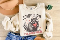 Sorry Cupid I&#039;ve Been Feral, Funny Raccoon Valentines Day Product Image 4