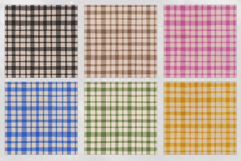 Gingham Kraft Seamless Patterns - 16 JPEG Patterns Product Image 4