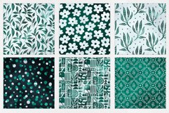 Malachite and Pearl Digital Paper | 16 JPEG Seamless Pattern Product Image 4