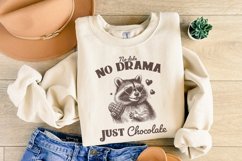 No Date Just Chocolate PNG, Raccoon Valentine Sublimation, Product Image 4