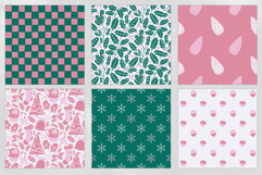 16 Peppermint Holiday Seamless Patterns Product Image 4