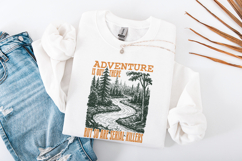 Funny Outdoors Forest Camping, Sublimation and Clipart PNG, Product Image 4