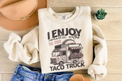 Romantic Walks to Taco Truck PNG, Valentines Day PNG, Taco Product Image 4
