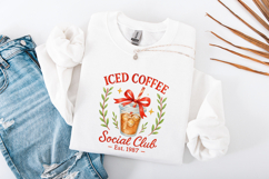Iced Coffee Social Club Est. 1987 PNG, Coffee Club Lover Product Image 4