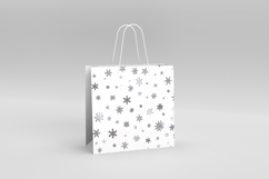 4 Winter Snowflakes Seamless Patterns, Xmas Digital Paper Product Image 4