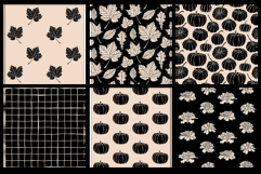 16 Onyx &amp; Ivory Fall Seamless Patterns Product Image 4