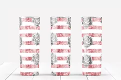 Roses Skinny glitter tumbler wraps Sublimation. 20 oz. Product Image 7