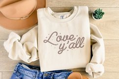 Love Y&#039;all PNG, Western Valentines png, Cowgirl Valentines Product Image 4
